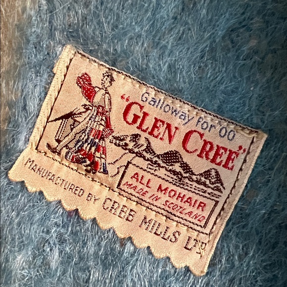 Vintage Glen Cree mohair wrap scarf 18x64 - Picture 3 of 7